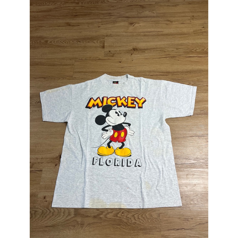 Vintage 90s Mickey Unlimited Disney Florida T Shirt XL Velva Sheen USA Mickey